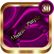 Abstract Purple 3D Next Launcher theme