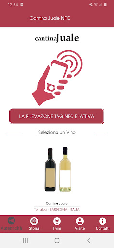 Android application Cantina Juale NFC screenshort