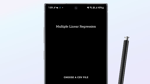 Multiple Linear Regression Screen 3