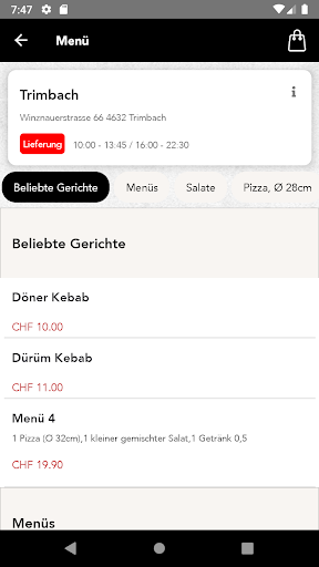 Mor Pizza&Kebab Screen 2