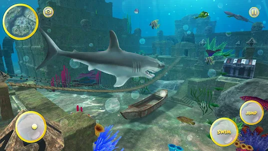 Great White Shark: Sea Megalodon Simulation