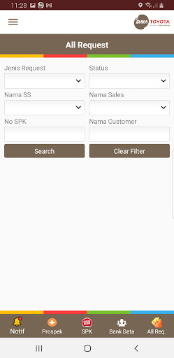 Android application DCARE screenshort