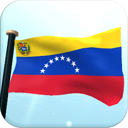 Imatge d'icona Veneçuela Bandera 3D Fons