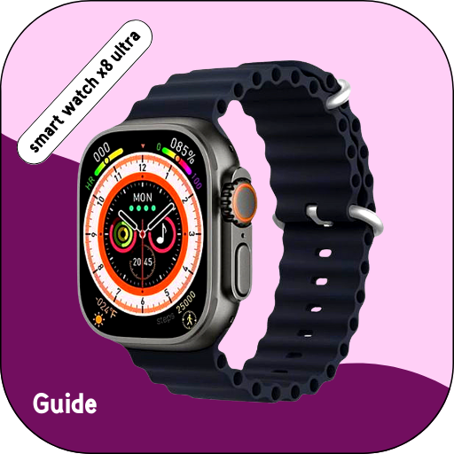 smart watch x8 ultra guide logo