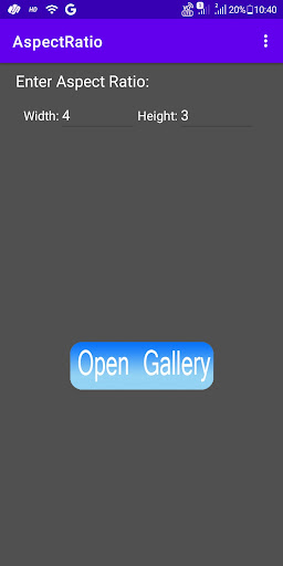 Android application Video Aspect Ratio Changer screenshort