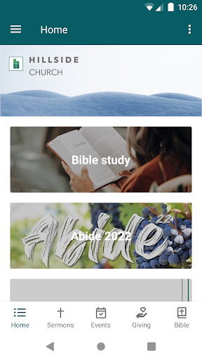 Android application Hillside OC Church screenshort