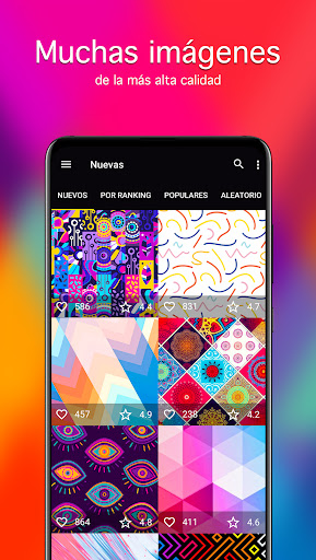 Fondos de pantalla con patrone Captura de Pantalla de la Aplicación Android 2