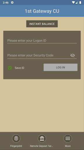 1st Gateway Credit Union Screen 2