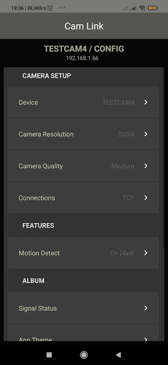 Cam Link Screen 2
