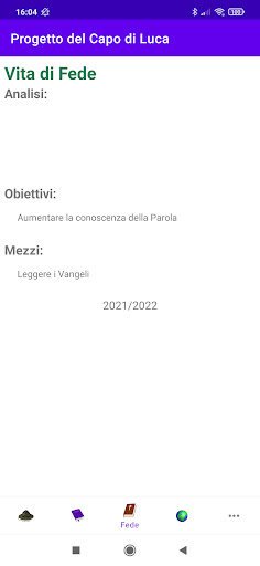 Il Progetto del Capo Screen 2