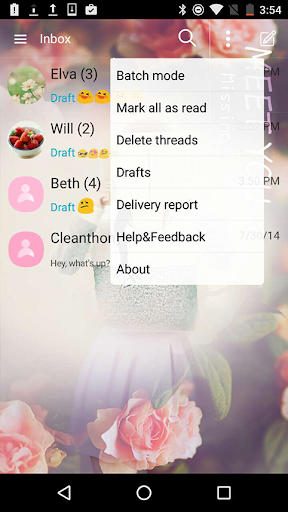 Handcent Skin (Meet you) Screen 3