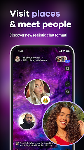 Android application Place: Video Dating, Live Chat screenshort