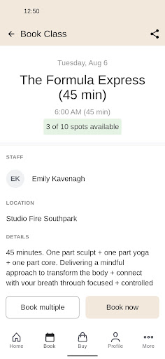 Studio Fire Fitness Screen 3