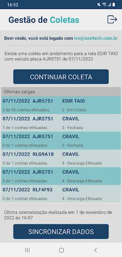 Coletas Screen 2