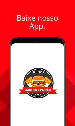 Android application Ricks Lanches e Pasteis screenshort