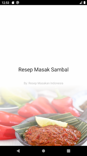 Android application Resep Membuat Sambal Enak screenshort