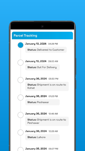 BlueEx Tracking Screen 3