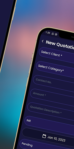 Quotation Manager Screen 2