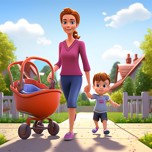 Mother Life MOM Simulator Game logo