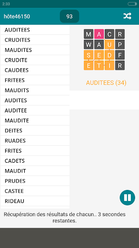 Pêle mots Screen 2