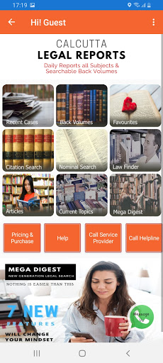 Android application Calcutta Legal Reports screenshort