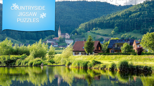 Android application Countryside jigsaw puzzle game screenshort