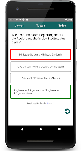 Einbürgerungstest - Leben in Deutschland