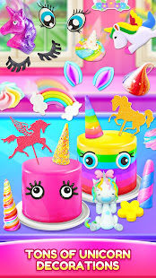 Unicorn Rainbow Cake-Diy Sweet Galaxy Desserts 1.2 APK screenshots 4