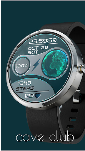 Earth Watch Face - animated Screen 2