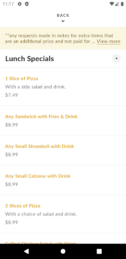 Elizabeth Pizza & Restaurant Screen 3