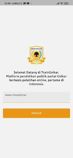 TrainGolkar Screen 2