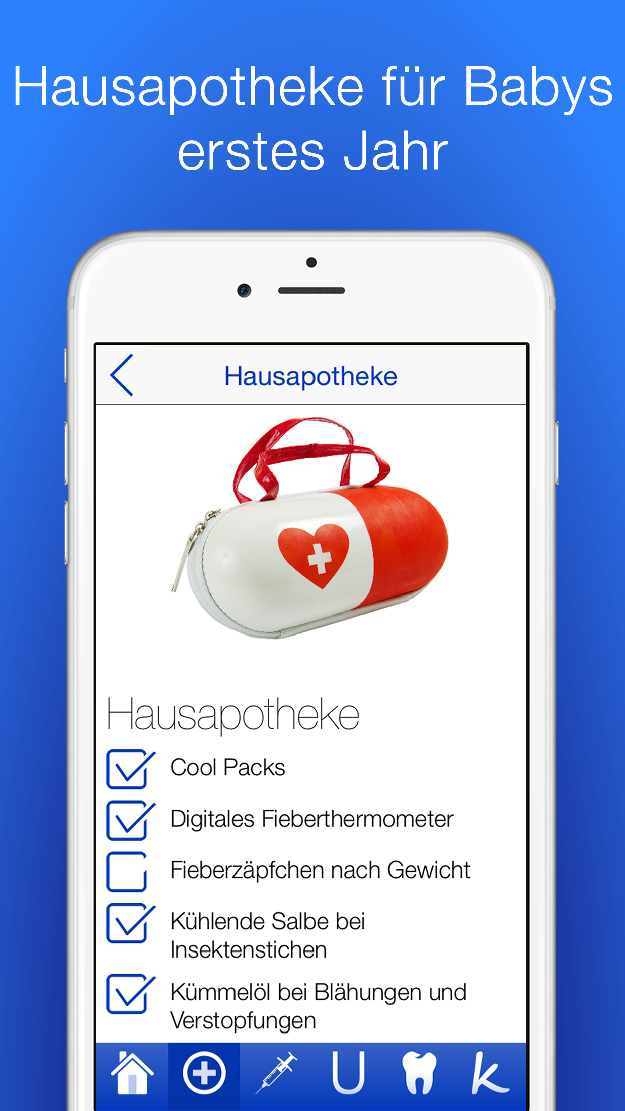 Android application Checklisten für Babys Gesundheit PRO screenshort