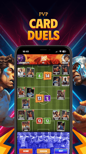 PVP Soccer Manager Cards Game Screen 3