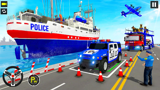 Police Dog Transporter Truck apkpoly screenshots 2