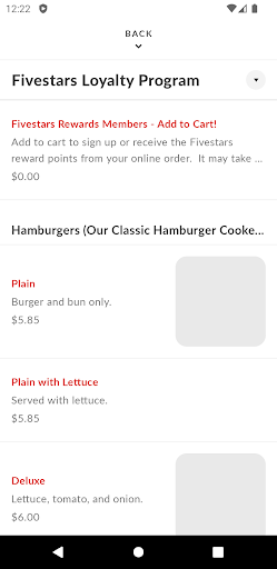 W & M Bar B-Q Burger Screen 3