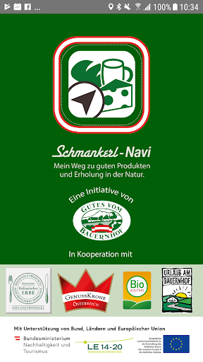 Android application Schmankerl-Navi screenshort