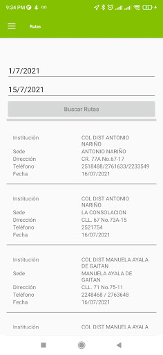 Android application Consorcio de Seguridad S2 screenshort