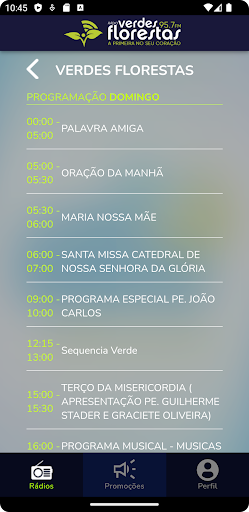 Verdes Florestas FM 95,7 Screen 3