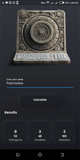 Android application Numerology Calculator Pro screenshort