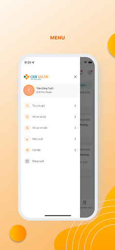 Android application CenValue-Business screenshort