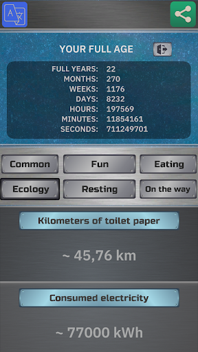 Life Calculator - Stats