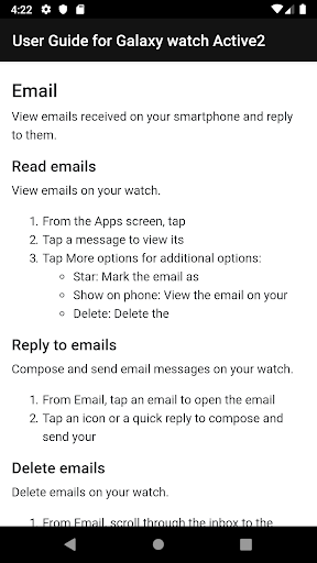 Guide for Galaxy Watch Active Screen 3