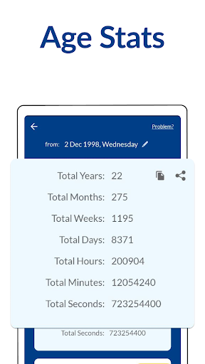 Screenshot of Age Calculator: Date of Birth