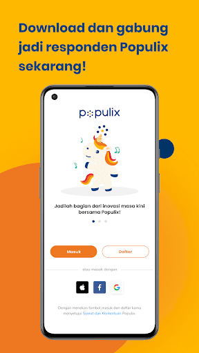Android application Populix | Survei Online screenshort