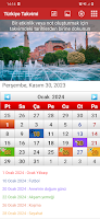 screenshot of Turkey Calendar 2024