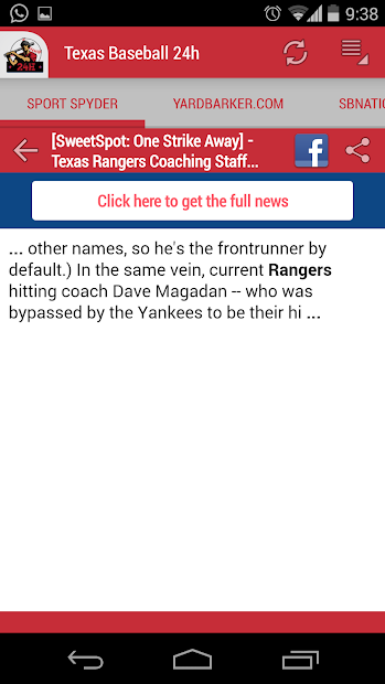 Imágen 4 Texas Baseball 24h android