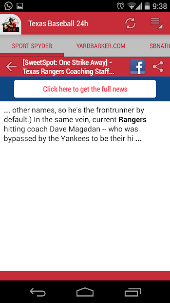 Captura 4 Texas Baseball 24h android