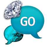 GO SMS - Turquoise Diamonds icon