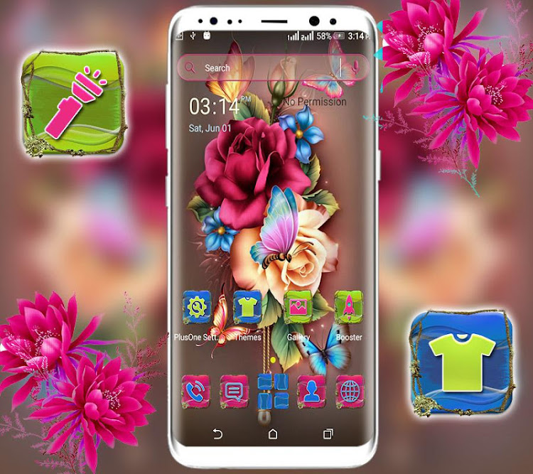 Rose Butterfly Launcher Theme - 2.4 - (Android)