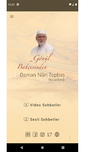 Android application Gönül Bahçesinden Sohbetler screenshort